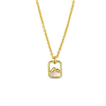 "Alpine Pearl" Halskette, 18k Gold Vermeil