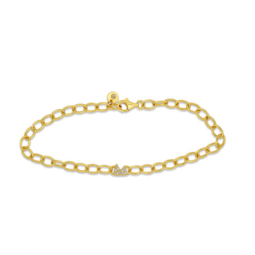 "Mountain Glam" Gliederarmband, 18k Gold Vermeil