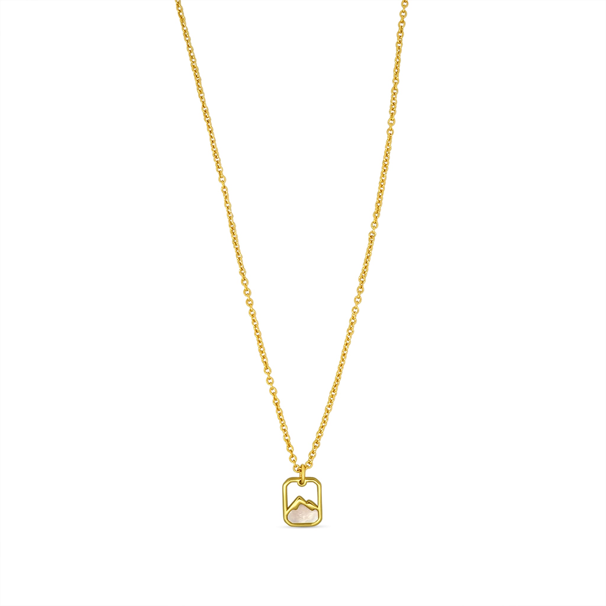 "Alpine Pearl" Halskette, 18k Gold Vermeil