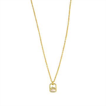 "Alpine Pearl" Halskette, 18k Gold Vermeil